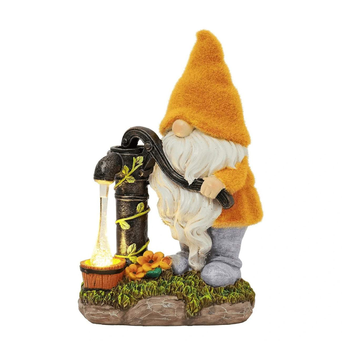 Orange Gnome Figurine