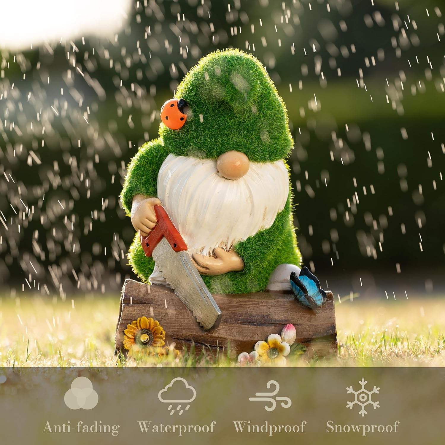 Woodworker Gnome Garden Figurine