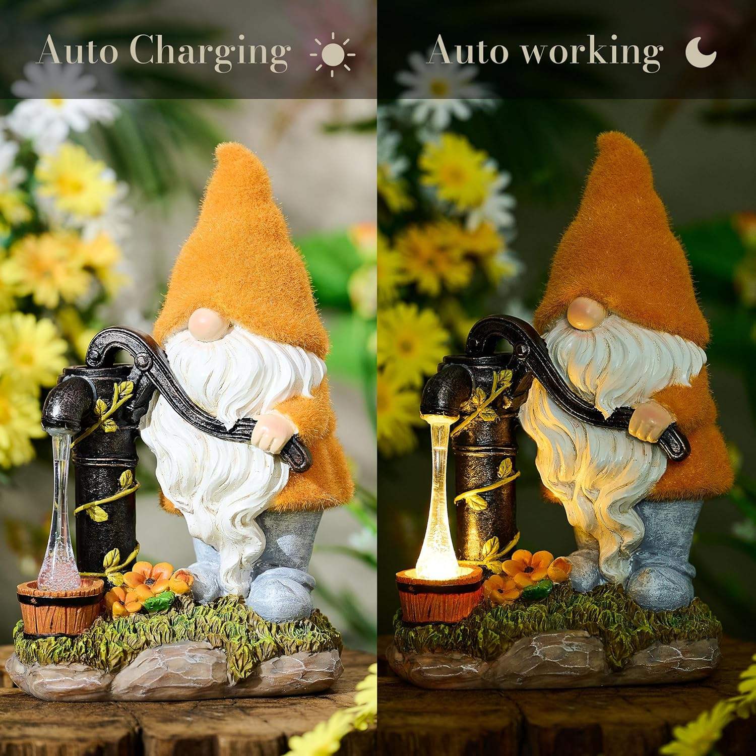 Orange Gnome Figurine